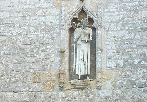 Photo Gallery Image - Statute above church entrance